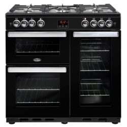 Belling Cookcentre 90G 90cm Gas Range Cooker in Black 444444077